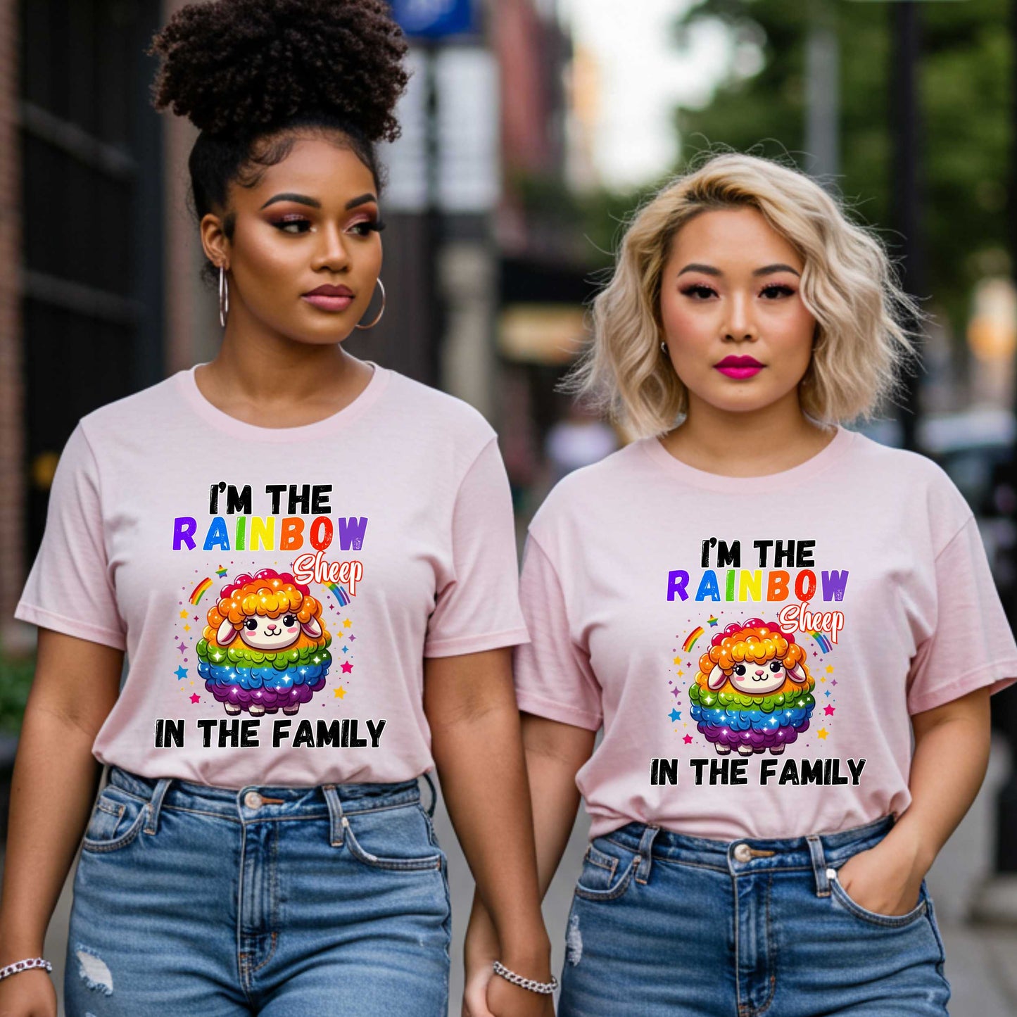 Pride Rainbow Sheep T-Shirt, Gay Pride Sarcasm Shirt