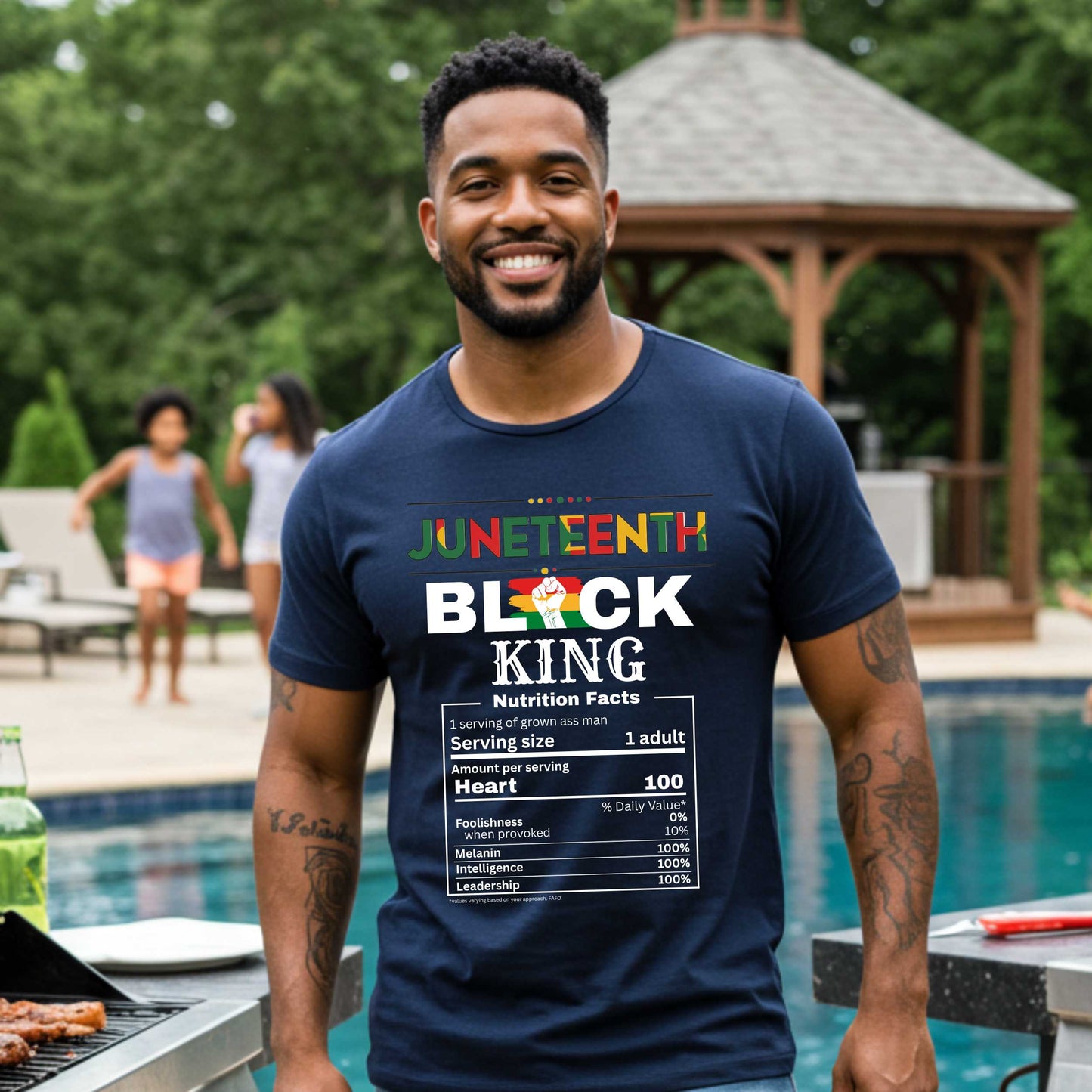 Black King Juneteenth Celebration T-Shirt, Melanin Pride Tee
