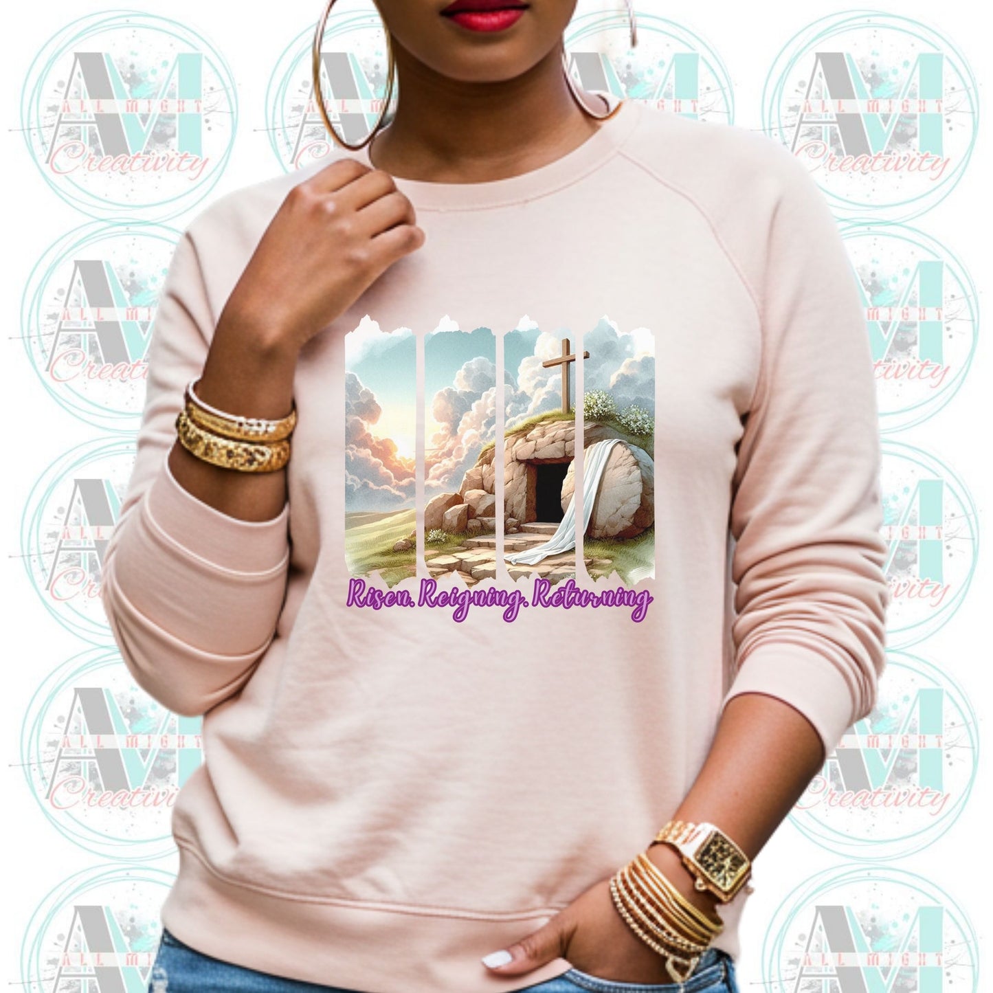 Christian Risen Resurrected Returning Sweatshirt