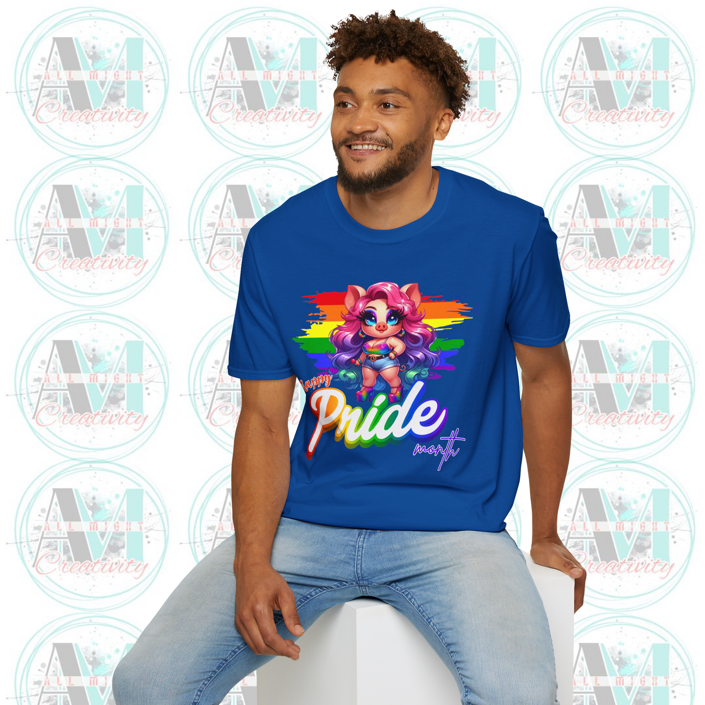 Happy Pride Month, Rainbow Piggy Pride T-Shirt