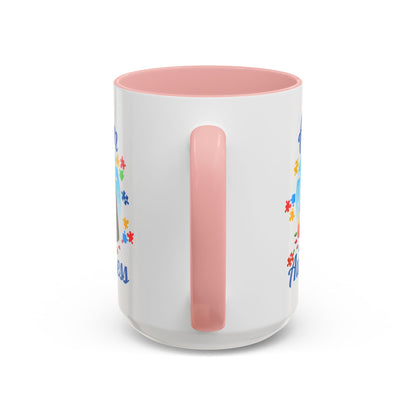 Autism Awareness Accent Coffee Mug, Celebrate Neurodiversity