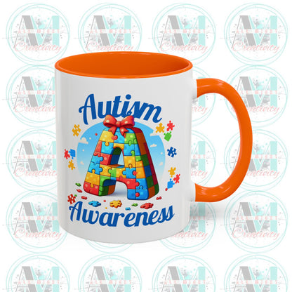 Autism Awareness Accent Coffee Mug, Celebrate Neurodiversity