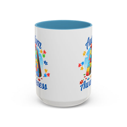 Autism Awareness Accent Coffee Mug, Celebrate Neurodiversity