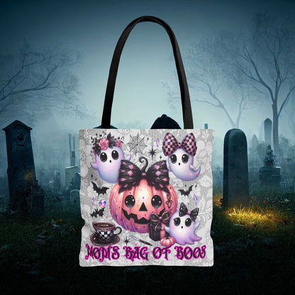 Halloween Mom Bag of Boos, Spooky Season Reuseable Tote Bag, Trick or Treat Season