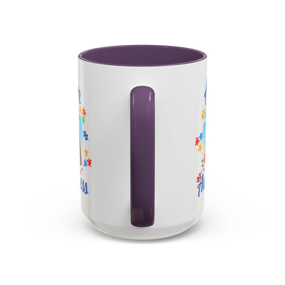 Autism Awareness Accent Coffee Mug, Celebrate Neurodiversity