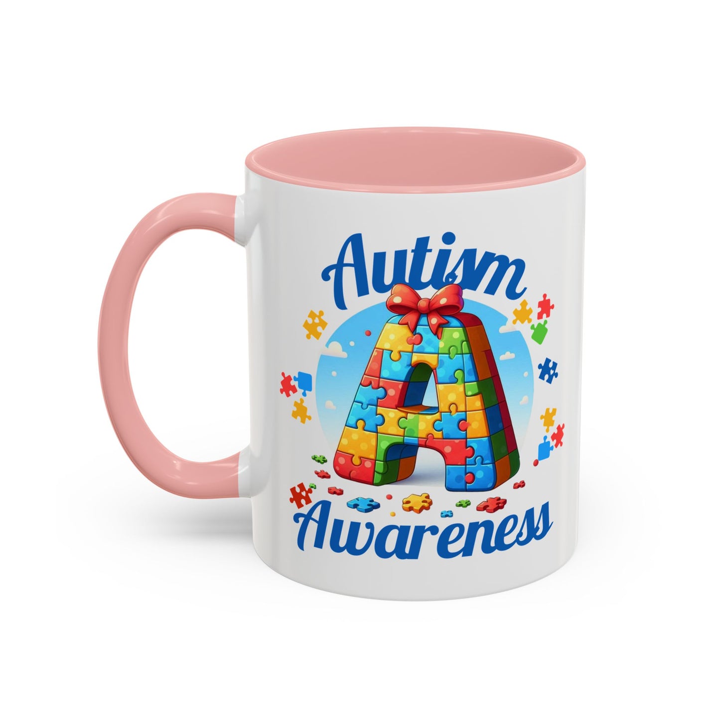 Autism Awareness Accent Coffee Mug, Celebrate Neurodiversity