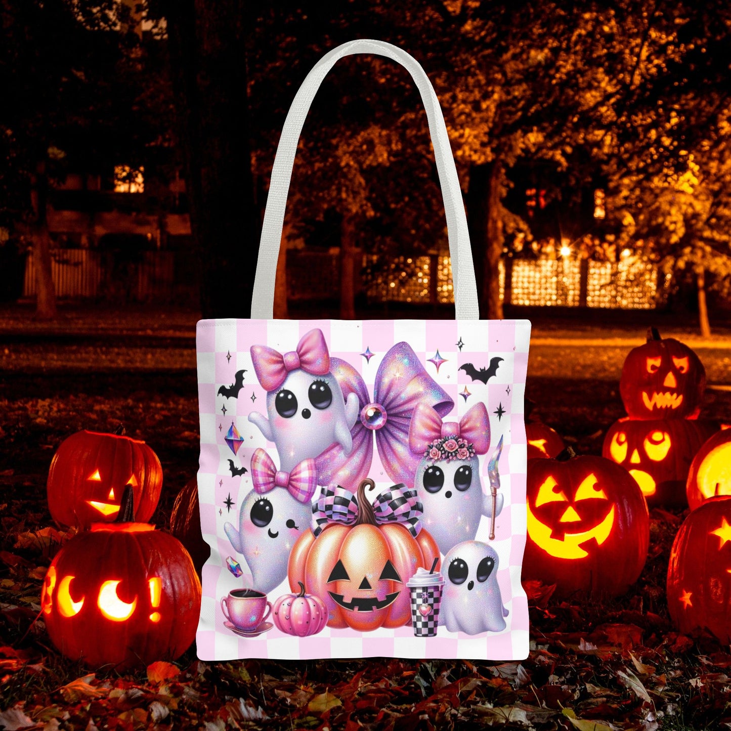 Halloween Ghosts Tote Bag - Spooky Fun, Halloween Decor, Trick-or-Treat, Cute Gift for Ghost Lovers, Seasonal Shopping Bag, Festival Tote
