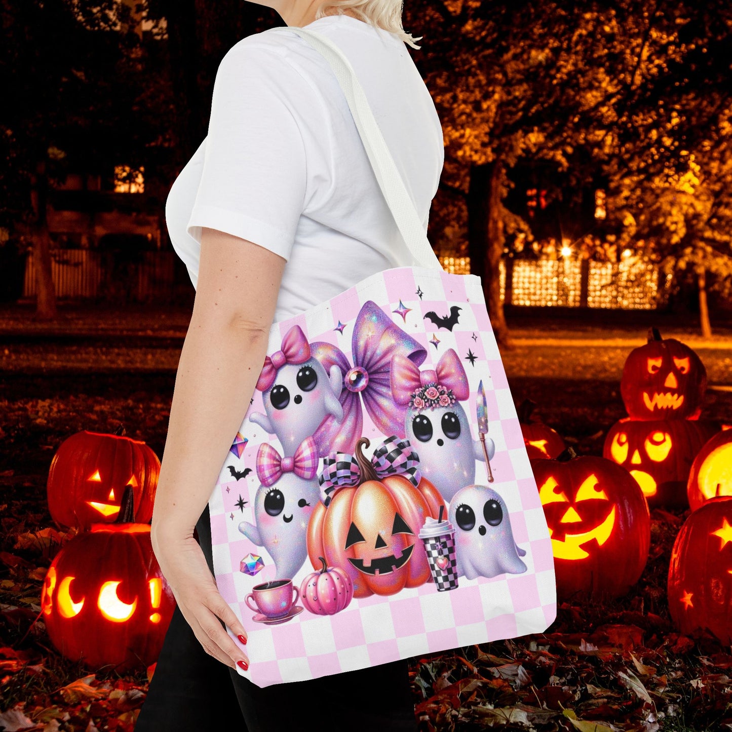 Halloween Ghosts Tote Bag - Spooky Fun, Halloween Decor, Trick-or-Treat, Cute Gift for Ghost Lovers, Seasonal Shopping Bag, Festival Tote