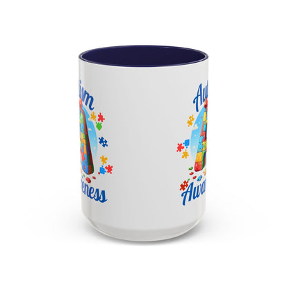 Autism Awareness Accent Coffee Mug, Celebrate Neurodiversity