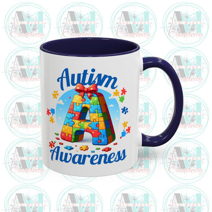 Autism Awareness Accent Coffee Mug, Celebrate Neurodiversity