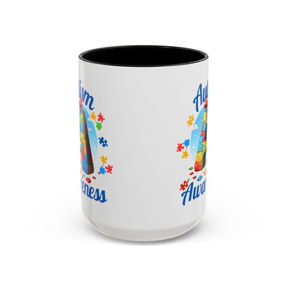 Autism Awareness Accent Coffee Mug, Celebrate Neurodiversity