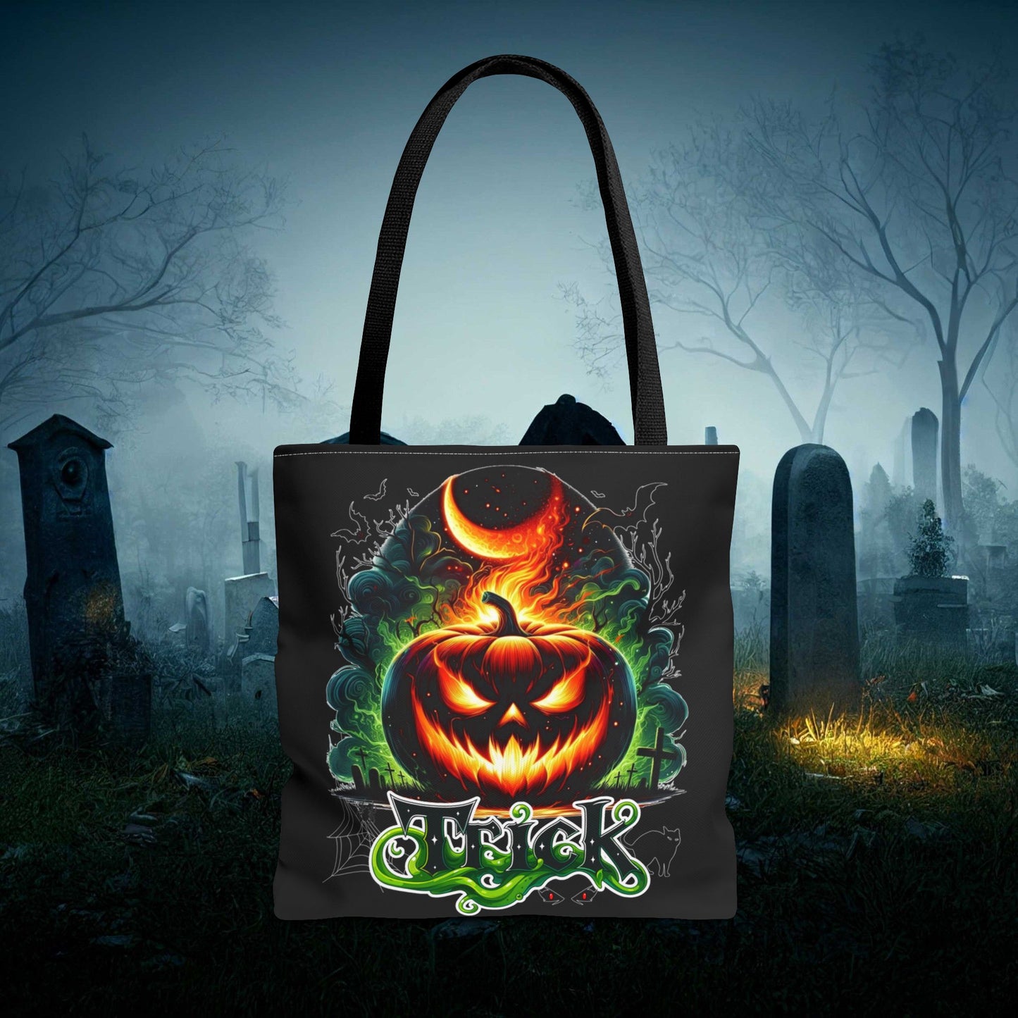 Halloween Spooky Season Tote Bag, Trick or Treat Double Sided Tote