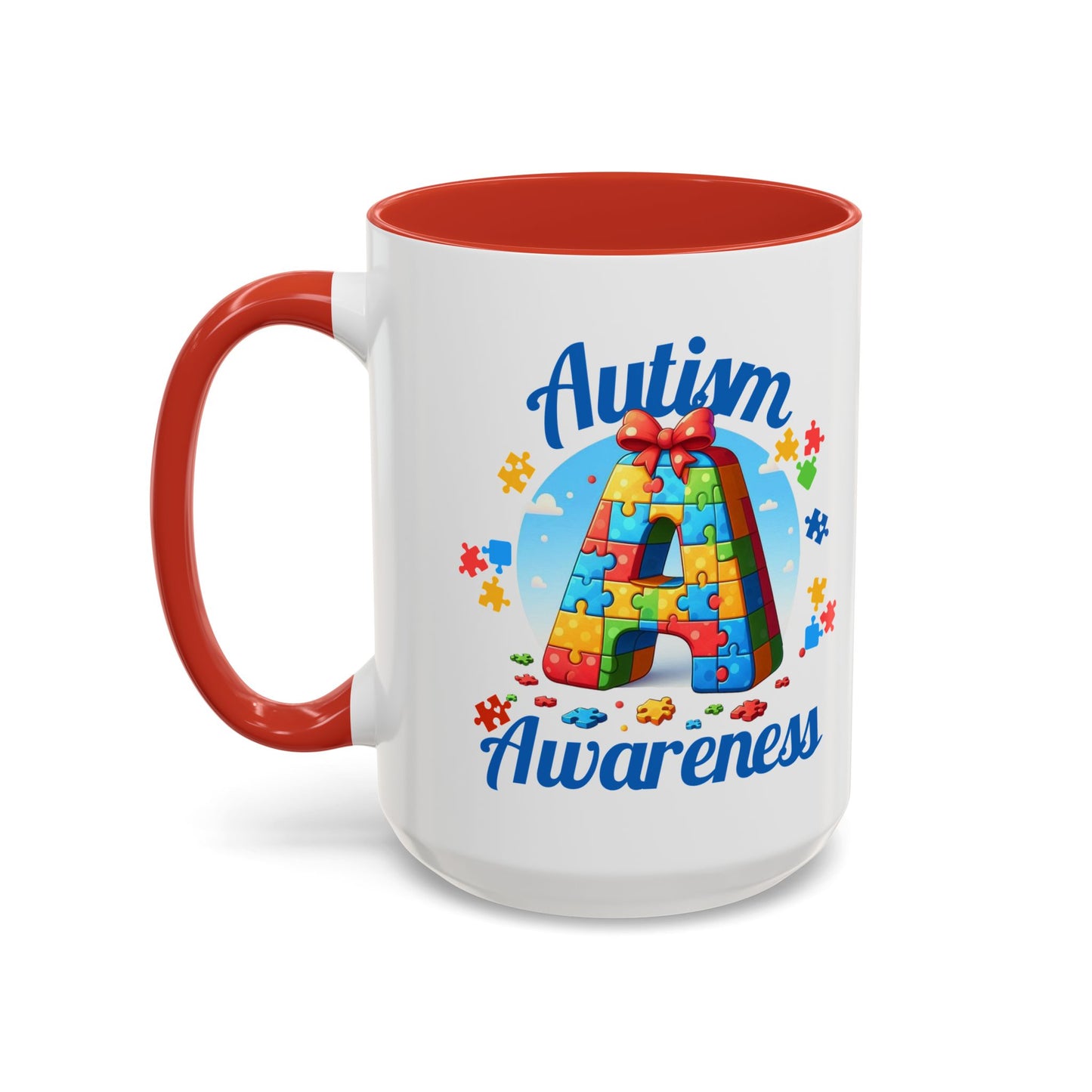 Autism Awareness Accent Coffee Mug, Celebrate Neurodiversity