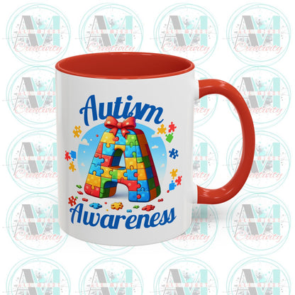 Autism Awareness Accent Coffee Mug, Celebrate Neurodiversity