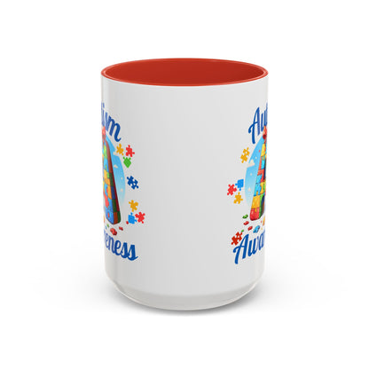 Autism Awareness Accent Coffee Mug, Celebrate Neurodiversity