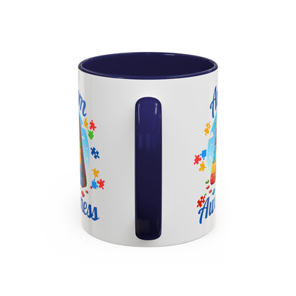 Autism Awareness Accent Coffee Mug, Celebrate Neurodiversity