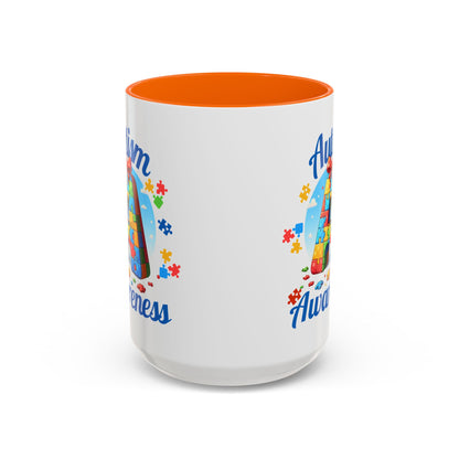 Autism Awareness Accent Coffee Mug, Celebrate Neurodiversity