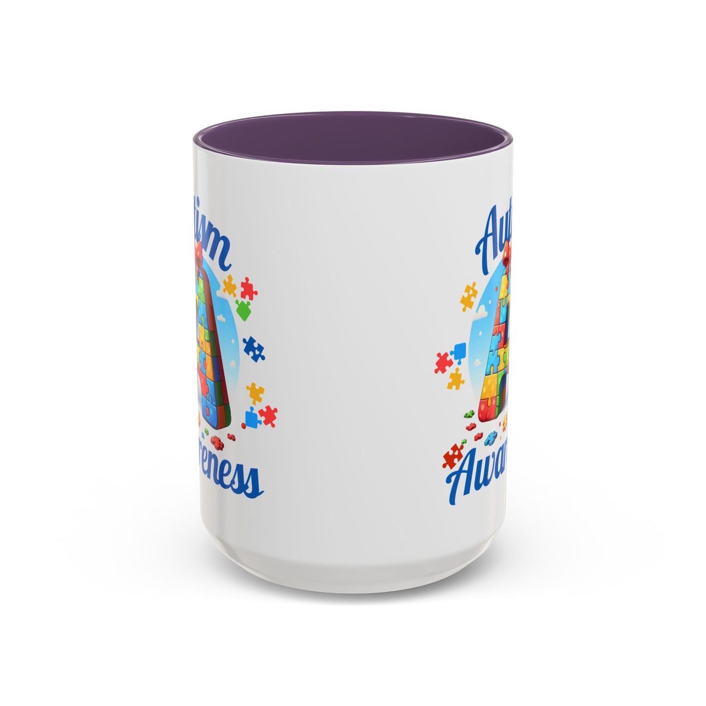 Autism Awareness Accent Coffee Mug, Celebrate Neurodiversity