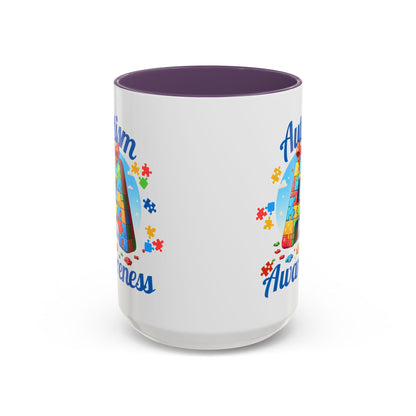 Autism Awareness Accent Coffee Mug, Celebrate Neurodiversity