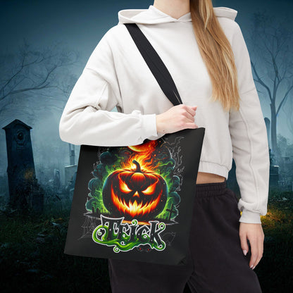 Halloween Spooky Season Tote Bag, Trick or Treat Double Sided Tote