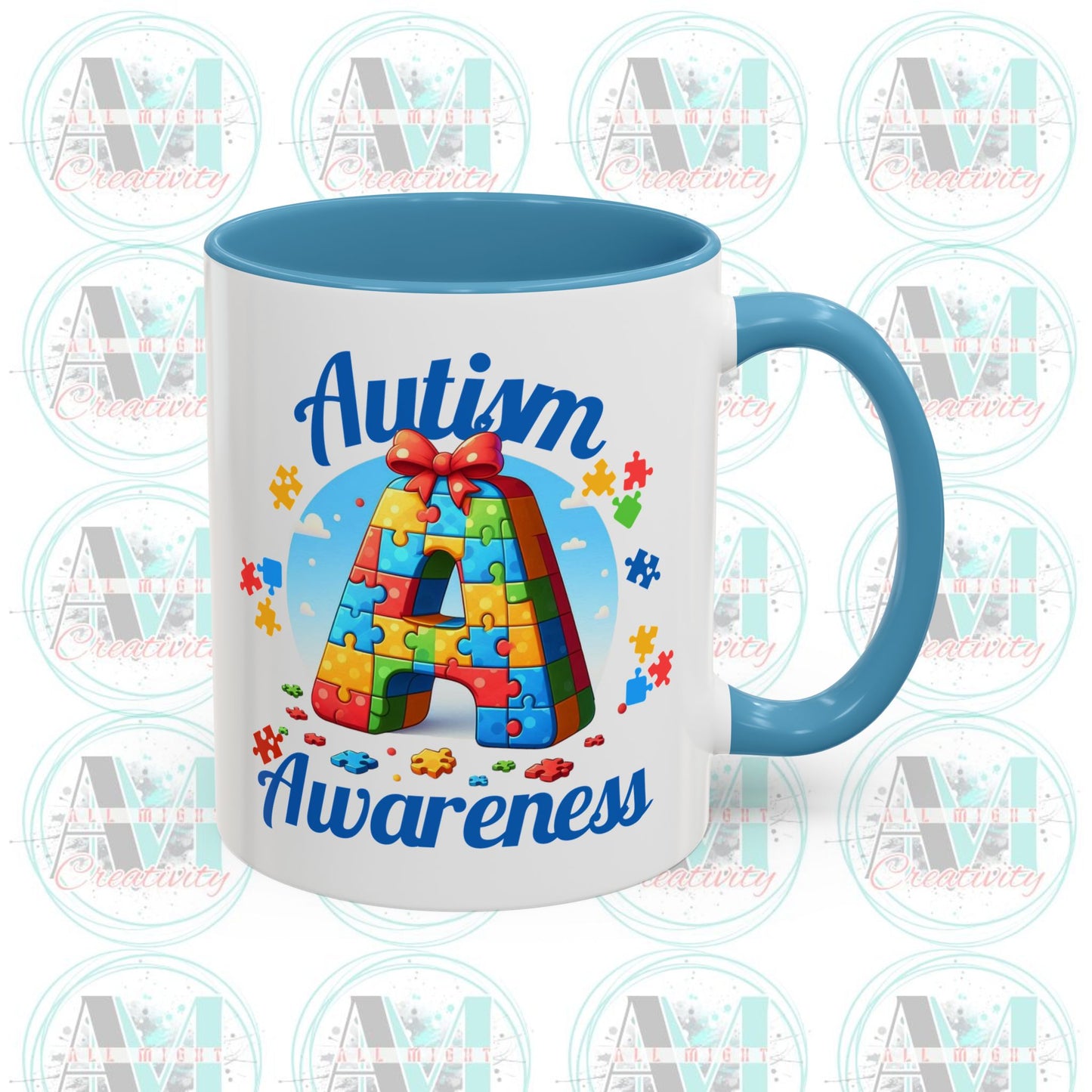 Autism Awareness Accent Coffee Mug, Celebrate Neurodiversity