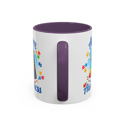 Autism Awareness Accent Coffee Mug, Celebrate Neurodiversity