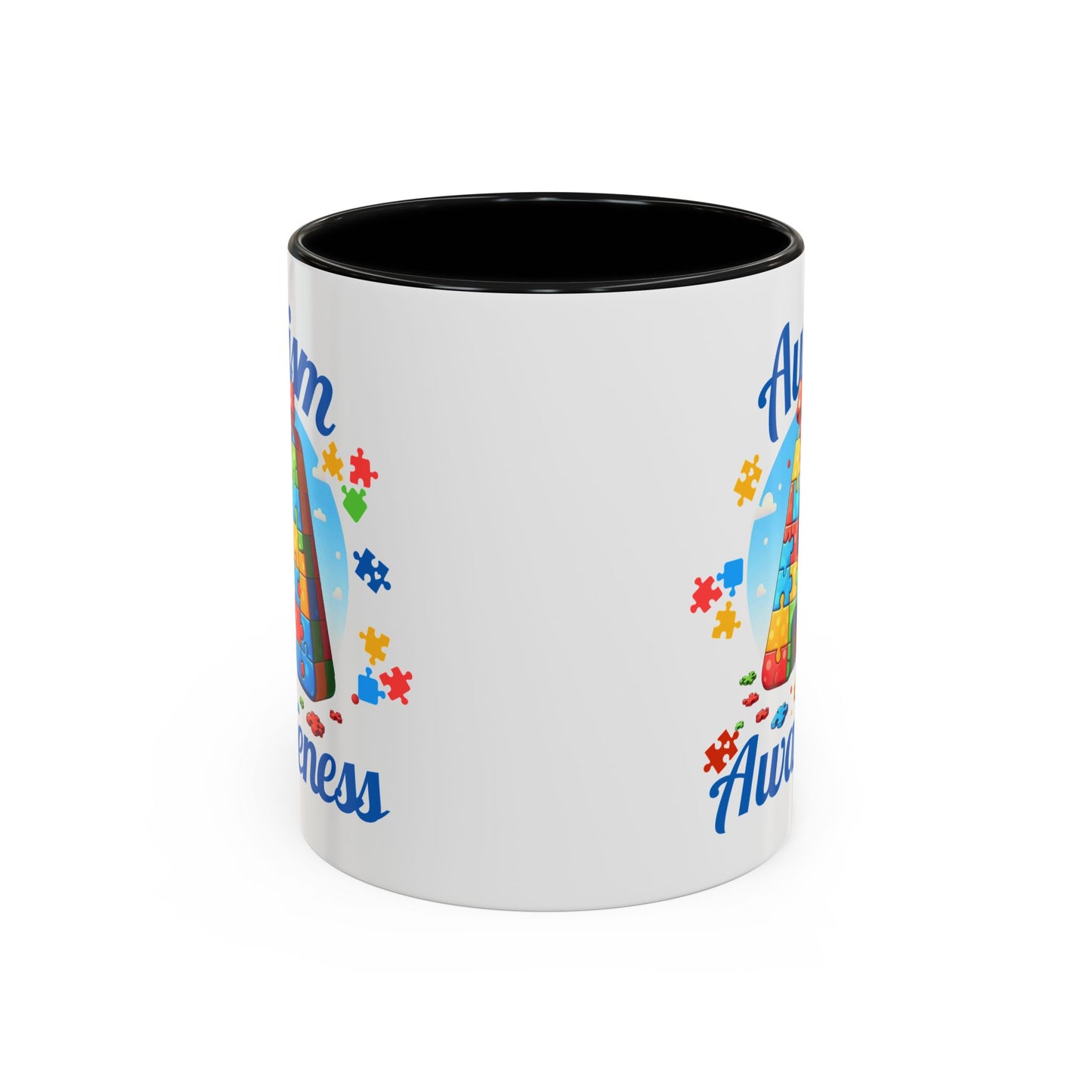 Autism Awareness Accent Coffee Mug, Celebrate Neurodiversity