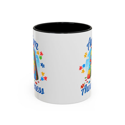 Autism Awareness Accent Coffee Mug, Celebrate Neurodiversity