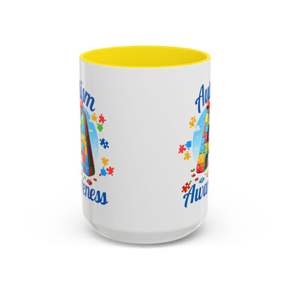 Autism Awareness Accent Coffee Mug, Celebrate Neurodiversity