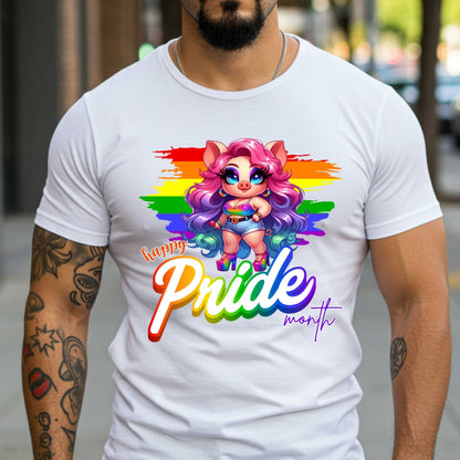 Happy Pride Month, Rainbow Piggy Pride T-Shirt