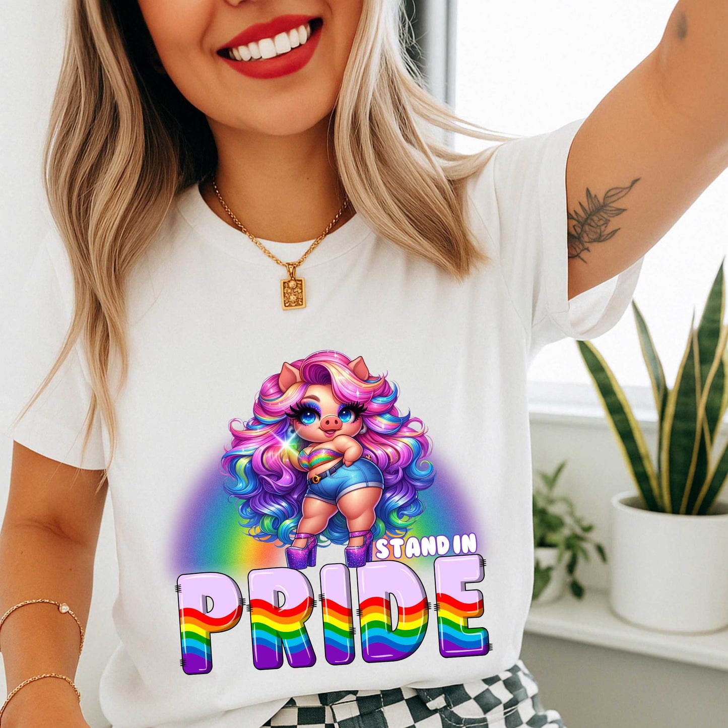 LGBTQ+ Pride, Stand in Pride Unisex T-Shirt