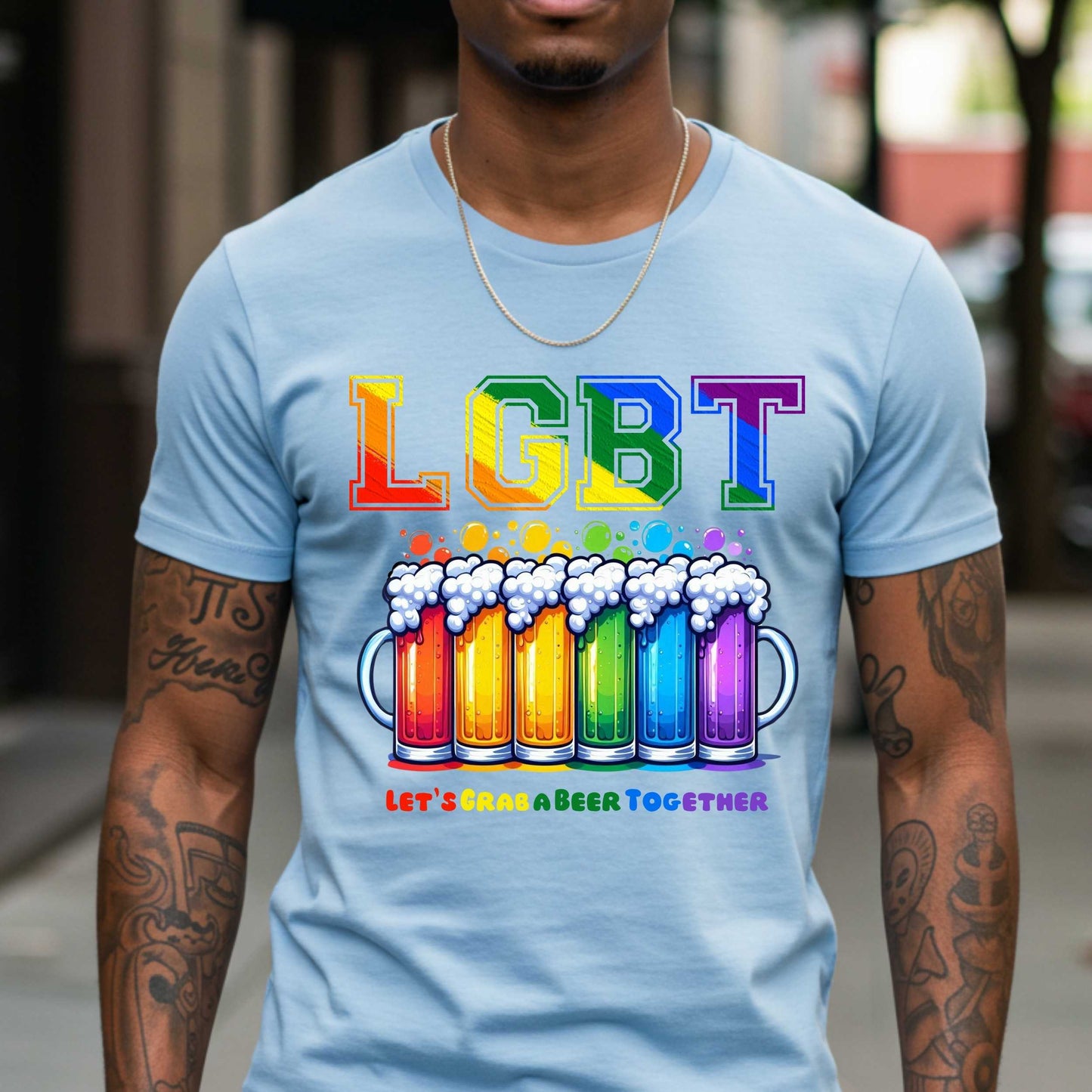 LGBT Lets Grab a Beer Together, Funny Pride Ally and Advocate Shirt