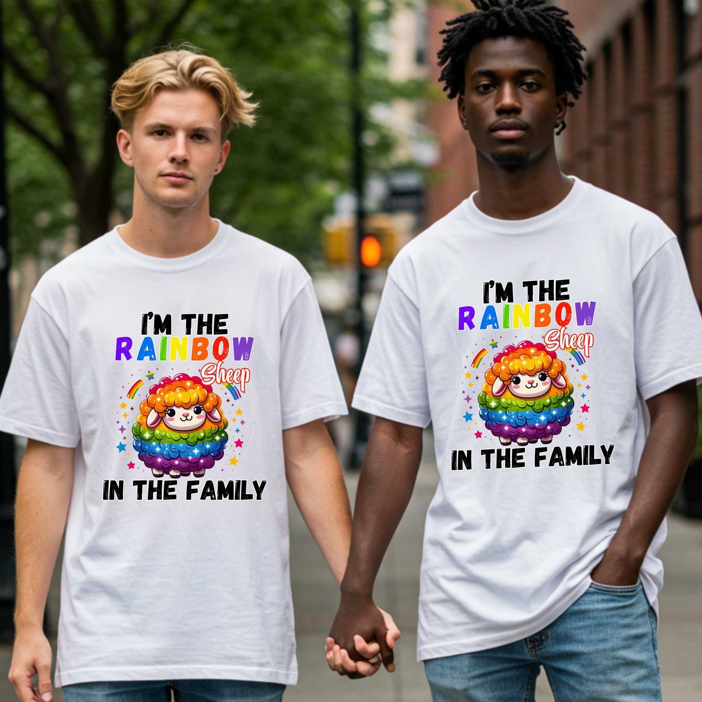 Pride Rainbow Sheep T-Shirt, Gay Pride Sarcasm Shirt