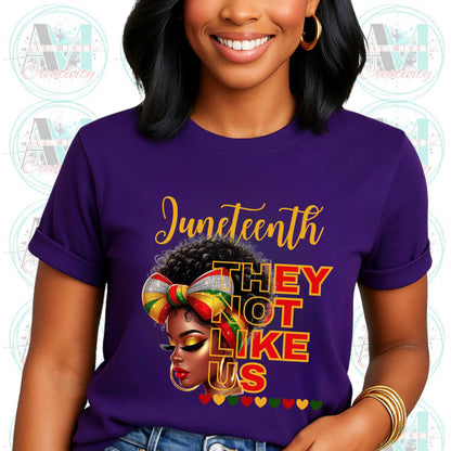 Juneteenth Black Pride Tee, They Not Like Us