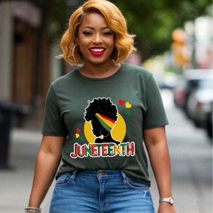 Proud Black Woman Juneteenth T-Shirt, Black Heritage Apparel