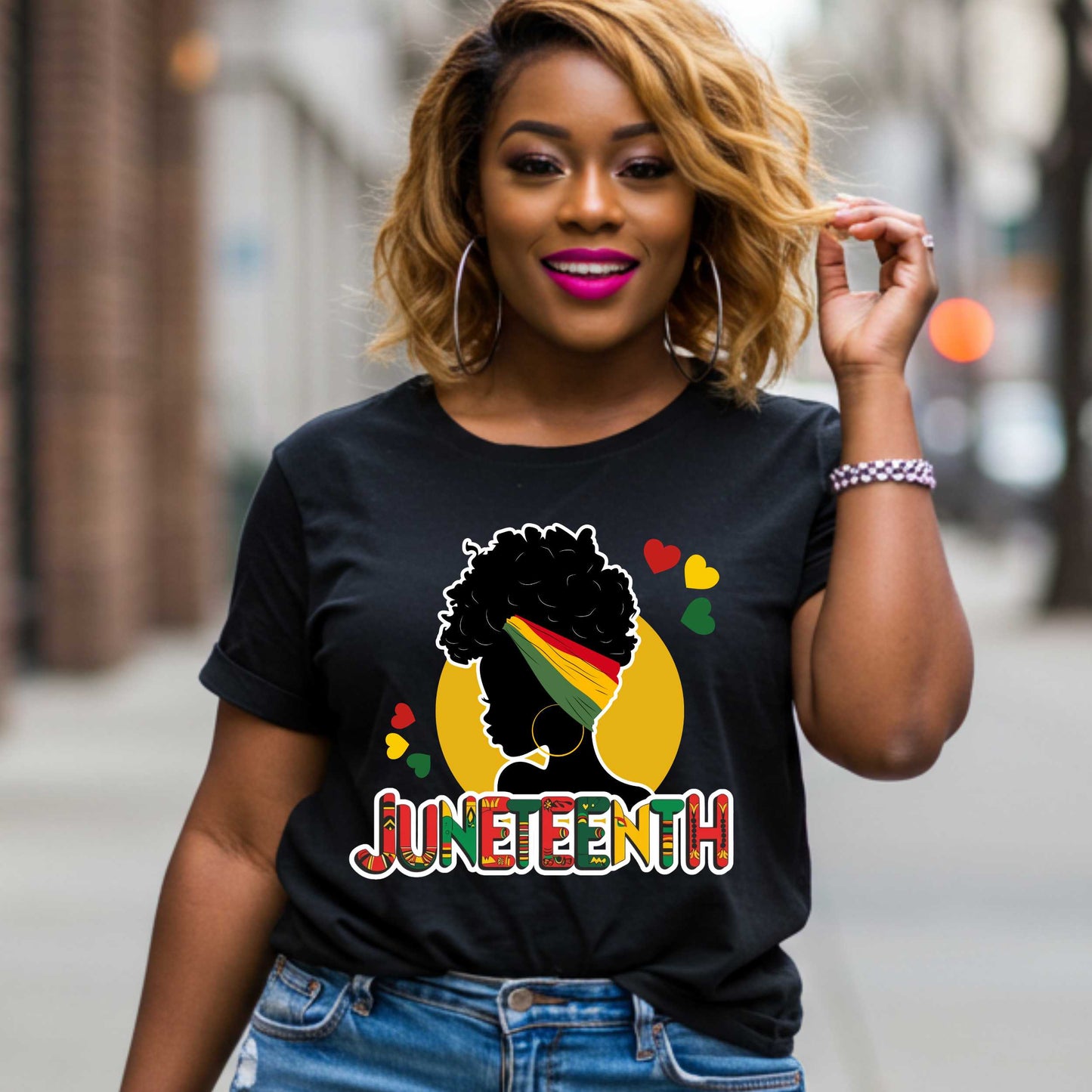 Proud Black Woman Juneteenth T-Shirt, Black Heritage Apparel