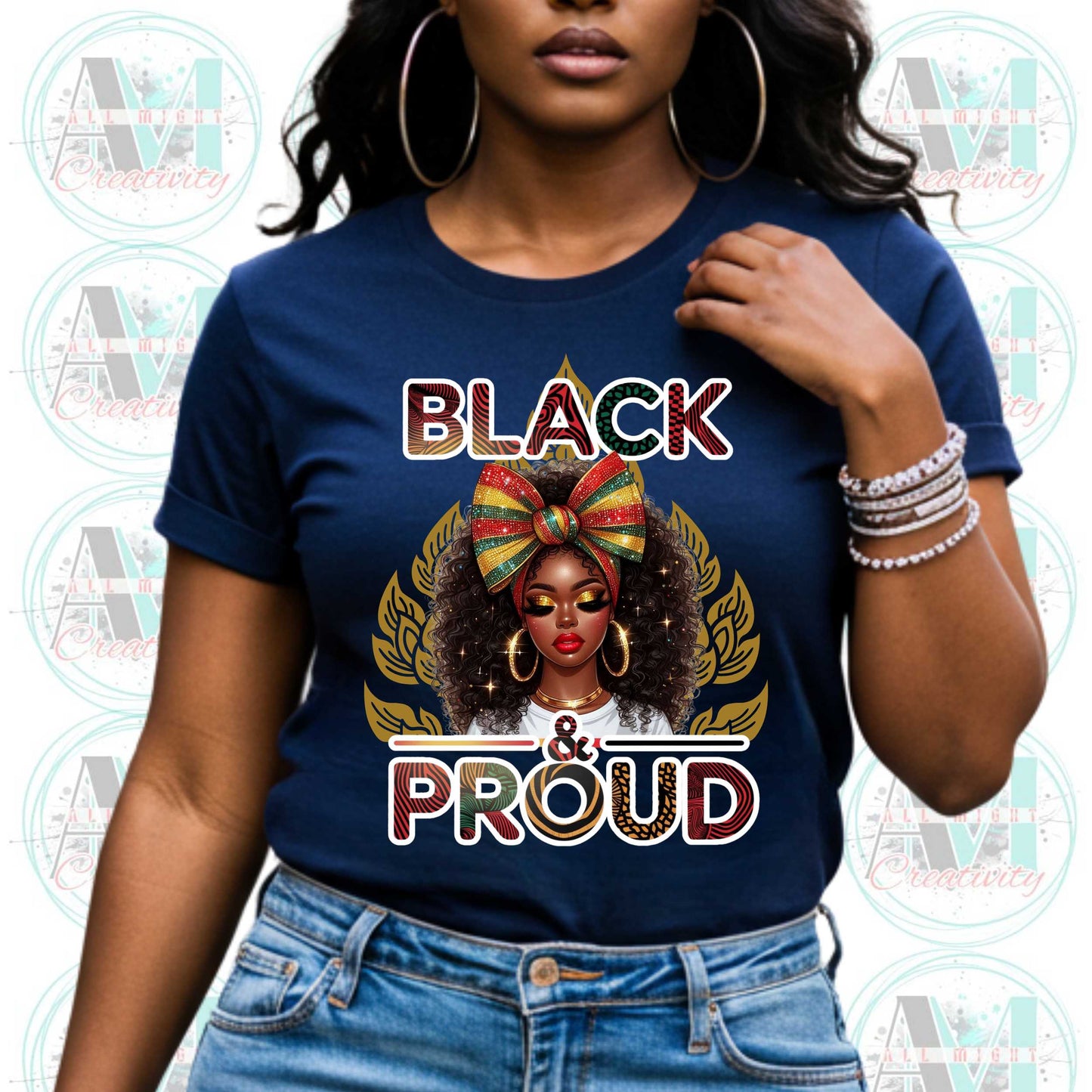 Black & Proud, Black Pride Unisex Softstyle T-Shirt, Royalty Black Queen Top
