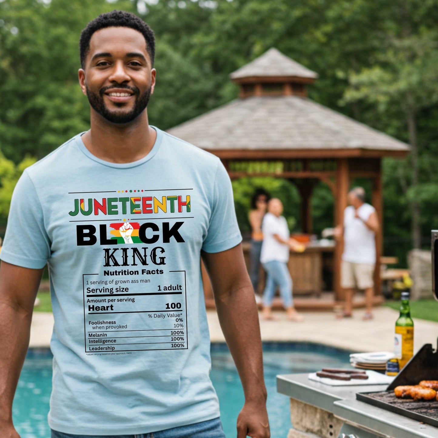 Black King Juneteenth Celebration T-Shirt, Melanin Pride Tee