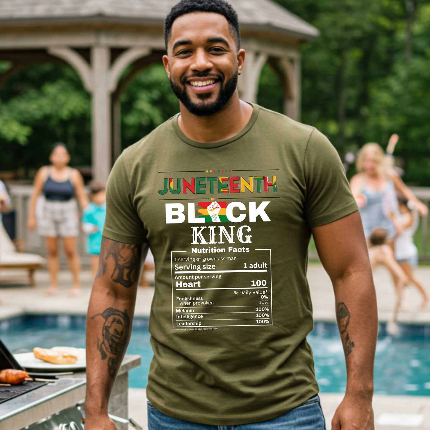 Black King Juneteenth Celebration T-Shirt, Melanin Pride Tee