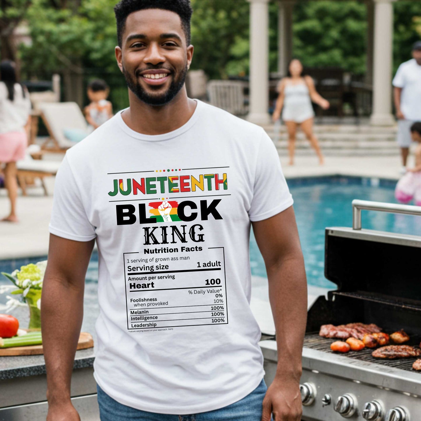 Black King Juneteenth Celebration T-Shirt, Melanin Pride Tee