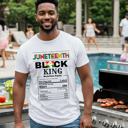 Black King Juneteenth Celebration T-Shirt, Melanin Pride Tee