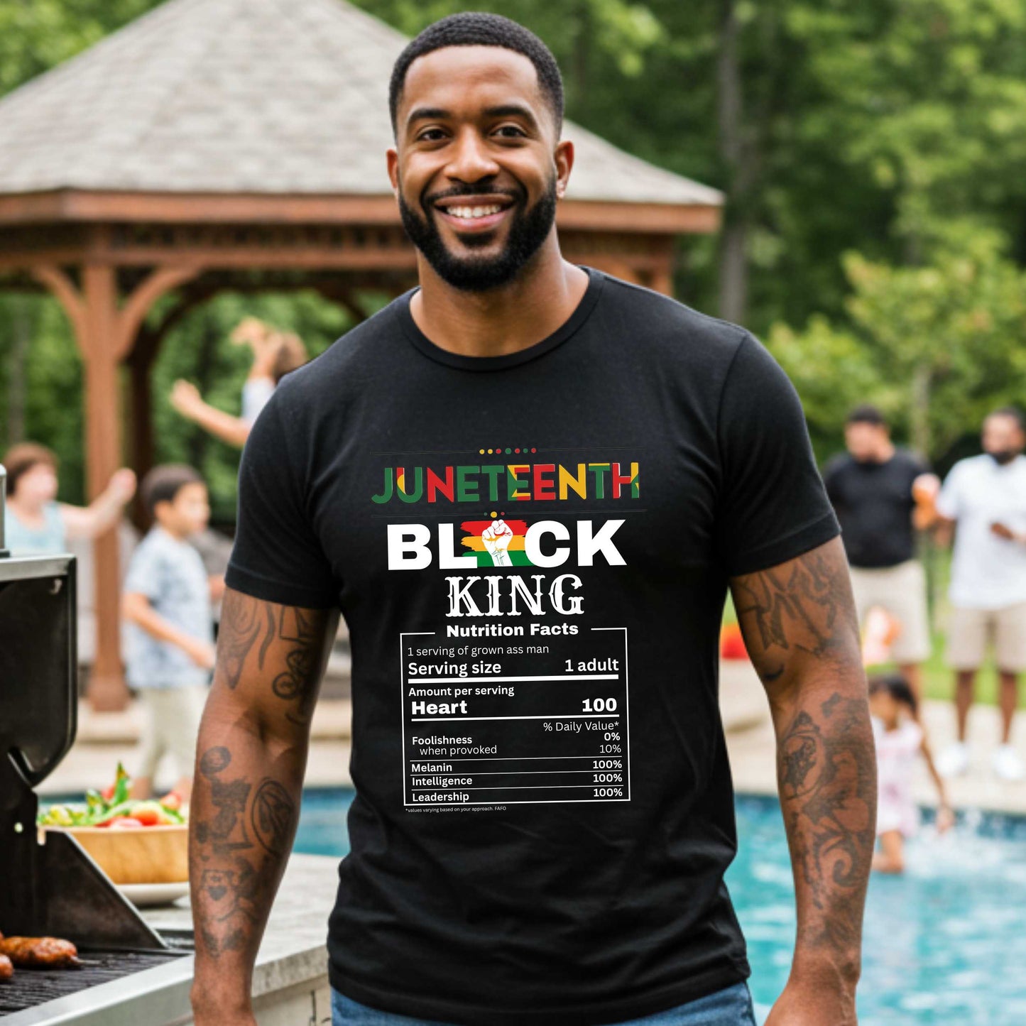 Black King Juneteenth Celebration T-Shirt, Melanin Pride Tee