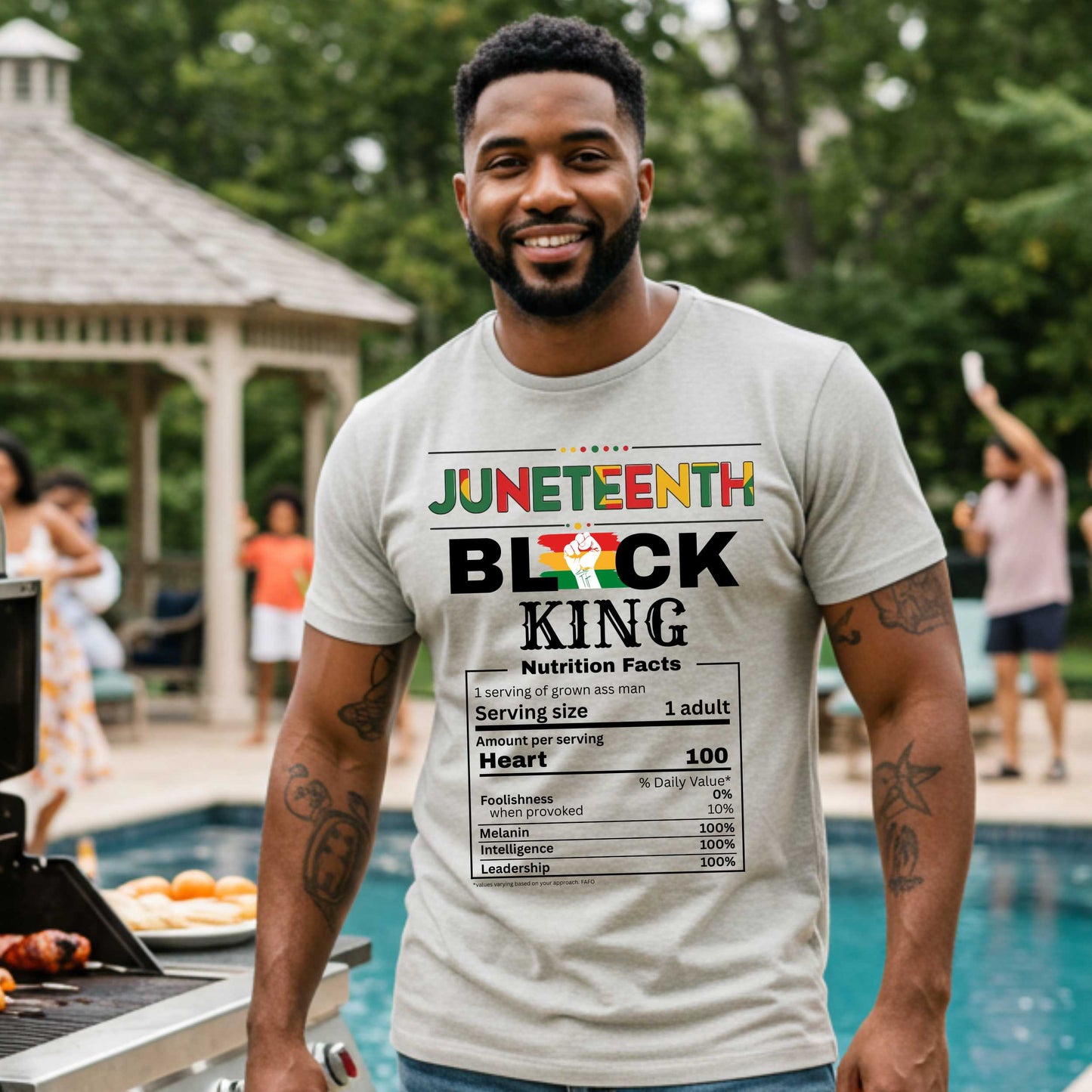 Black King Juneteenth Celebration T-Shirt, Melanin Pride Tee