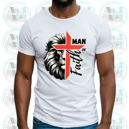 Christian Man of Faith Tee, Bold Christian Gift