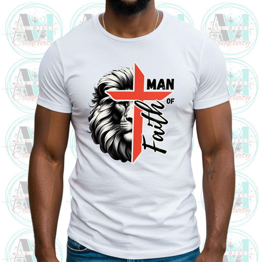 Christian Man of Faith Tee, Bold Christian Gift