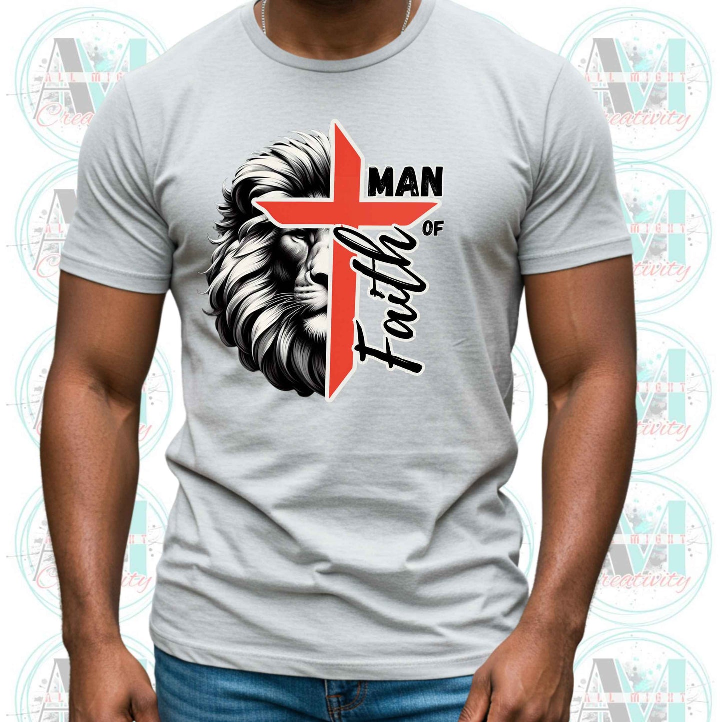 Christian Man of Faith Tee, Bold Christian Gift