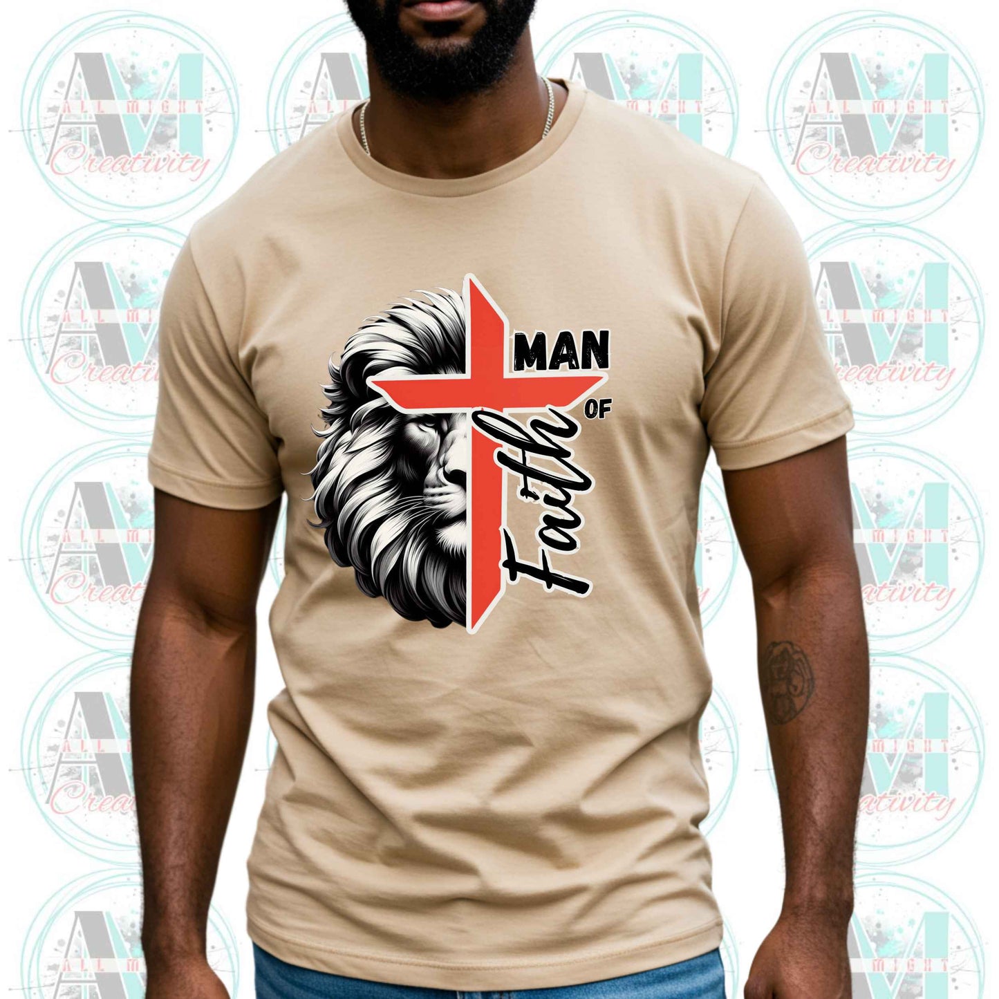 Christian Man of Faith Tee, Bold Christian Gift