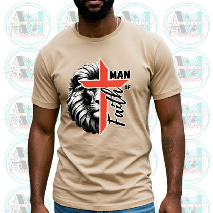 Christian Man of Faith Tee, Bold Christian Gift