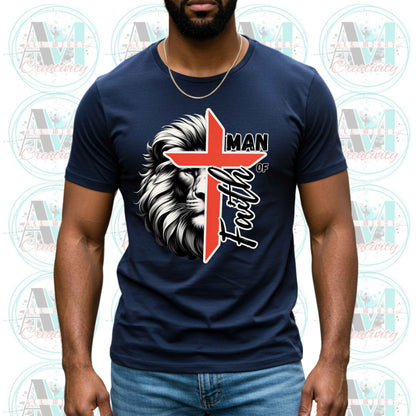 Christian Man of Faith Tee, Bold Christian Gift