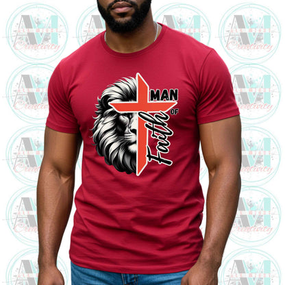 Christian Man of Faith Tee, Bold Christian Gift